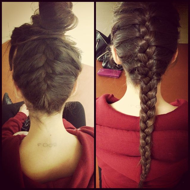 French braid - Bun
