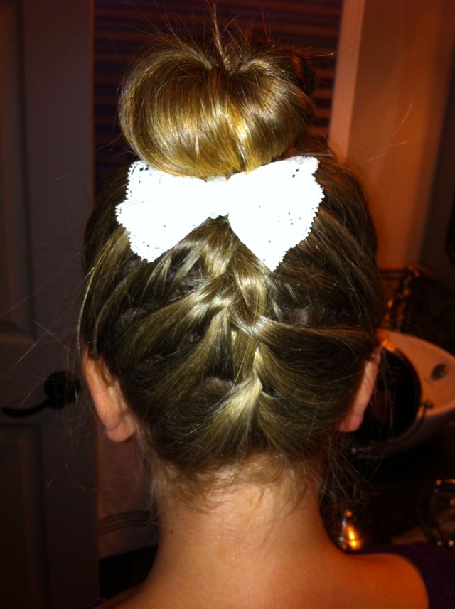 French braid bun