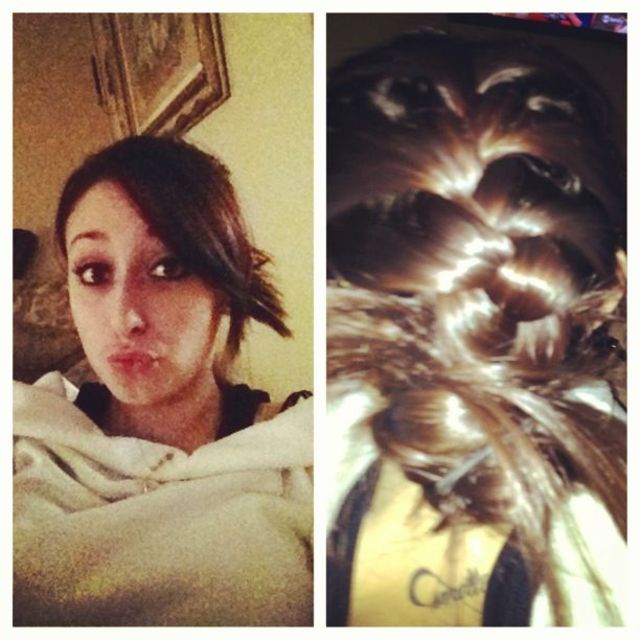 French braid bun