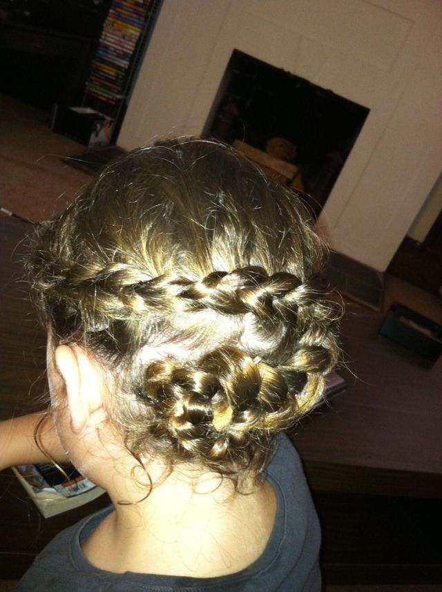 French braid flower