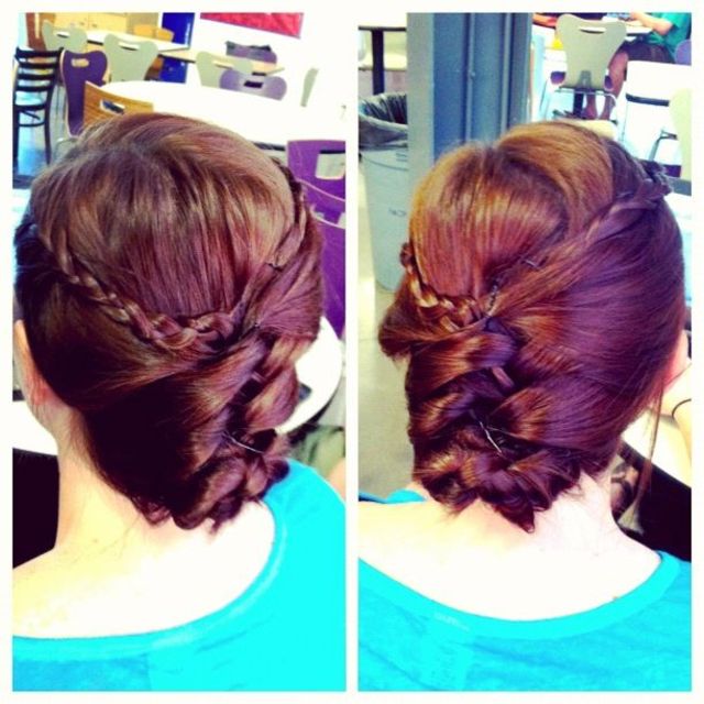 French braid updo