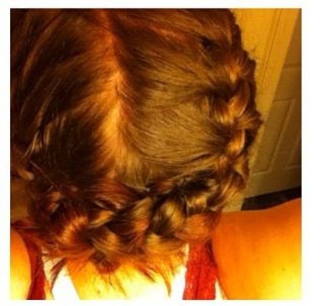 French braid updo