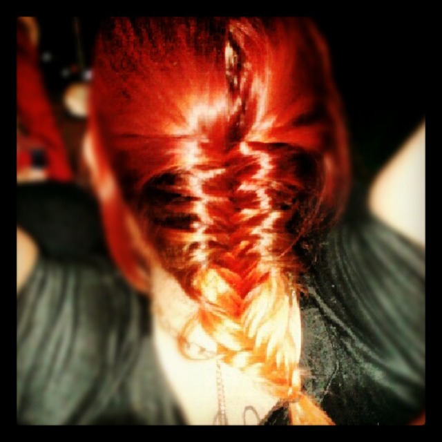French fishtail with ombre