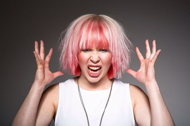 Funky color, on a 70' hair cut