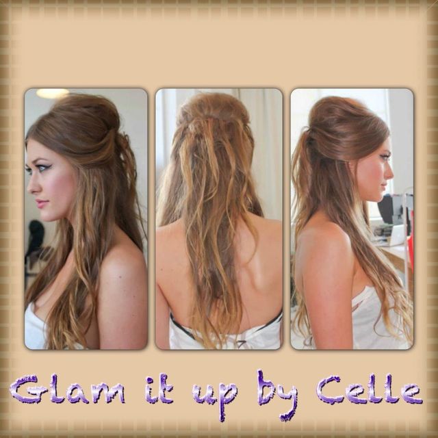 Half updo