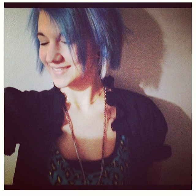 I tried blue once