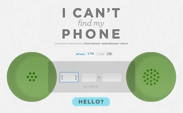 Icantfindmyphone.com bangstyle