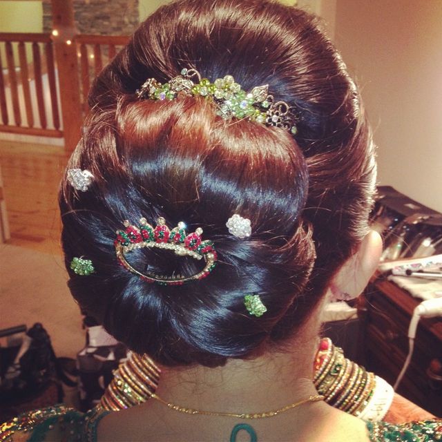 Indian brdal updo