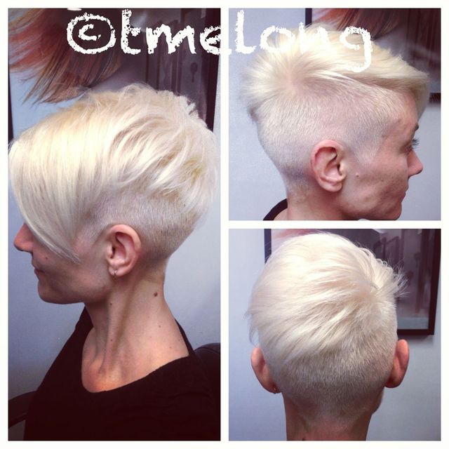 Ingrid rocking a smoking hot platinum blonde. 