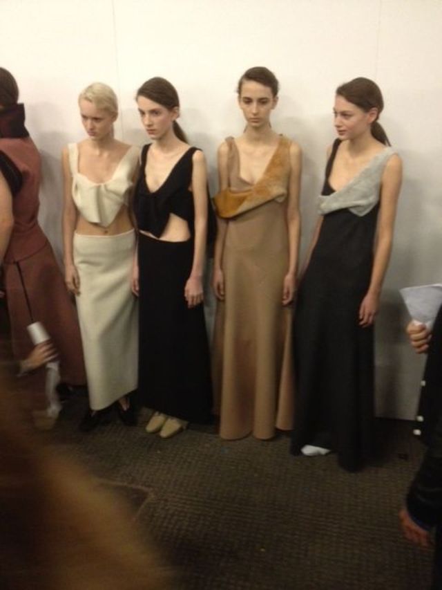 JW Anderson - backstage model line up