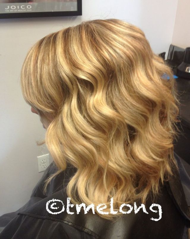 Kelsie. Fresh blonde tones and total overhaul after a 6 month hair hiatus. Thick, coarse hair can always be tamed! 