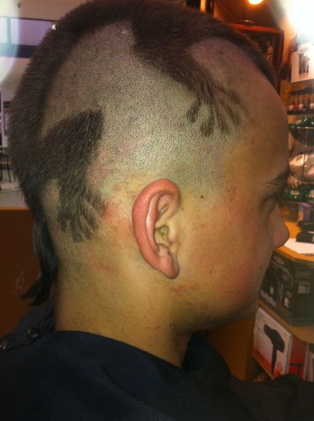 Lizardhead hair tattoo!
