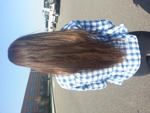 Long, Brunette Hair all the way