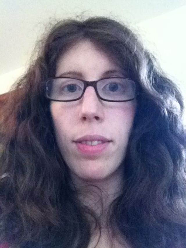 Long, wavy curly hair
