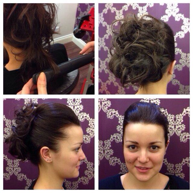 Louise with updo by Vicky