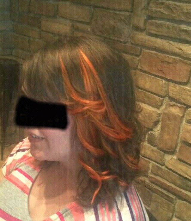 Magma colour on virgin hair
