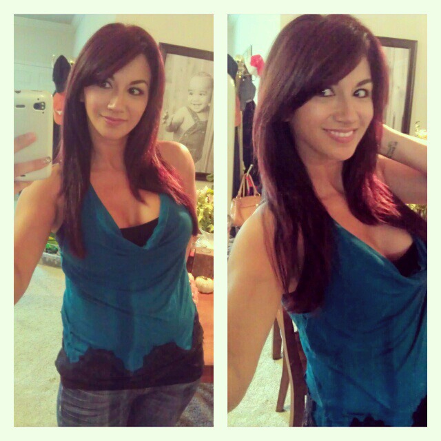 Manic Panic side swept bangs