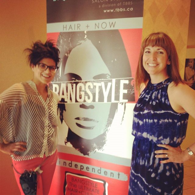 Melissa Hill editor from Salon Magazine loved styling her hair for the Bangstyle event in Toronto