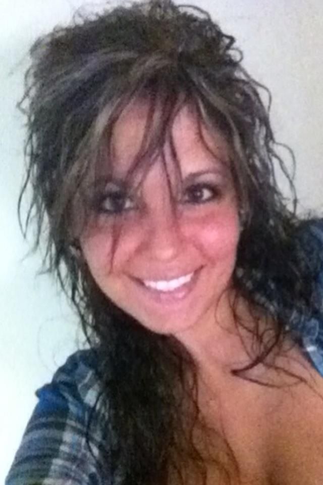 Messy dark curls