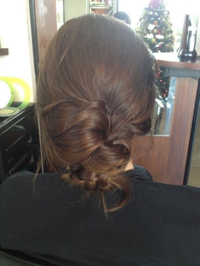 Messy updo