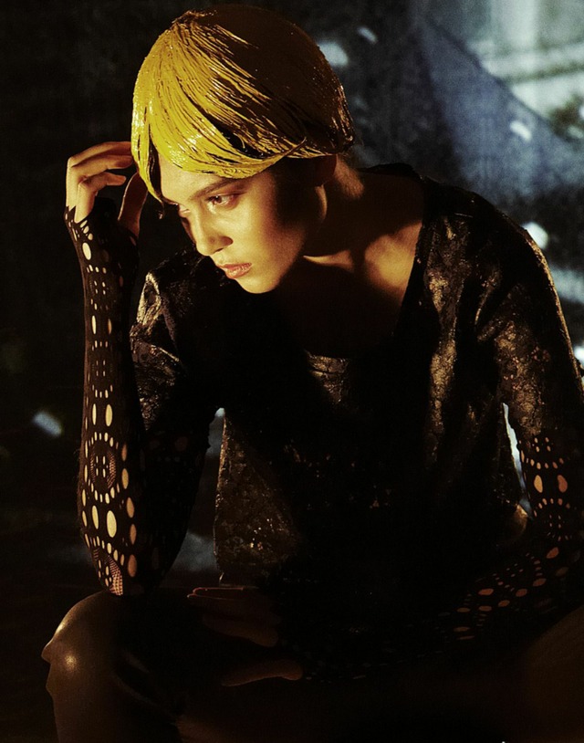 "Metropolis" Living Magazine December 2013 Hair &amp; Makeup: Walter Fuentes, Photo: Wade Livingston