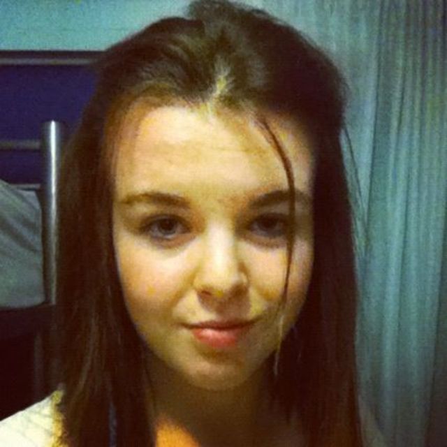 Middle parting