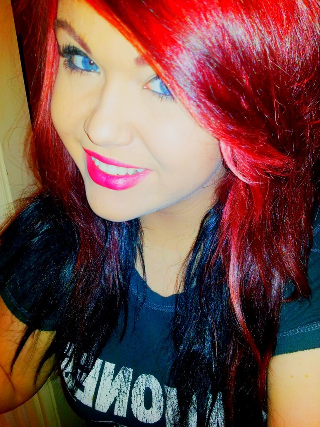 My old pink and red hair