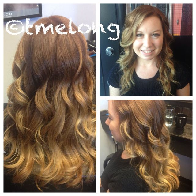 Natural, golden toned ombre for Megan! Pretty and low maintenance. 