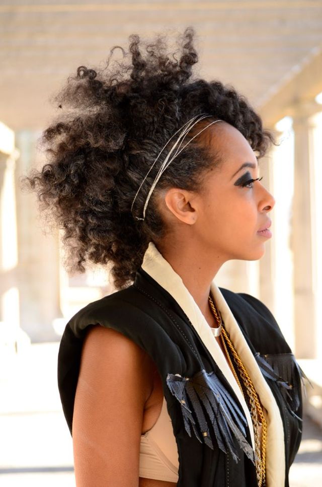 Natural hair twist out