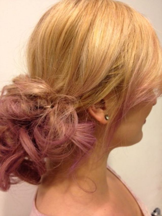 Ombré updo