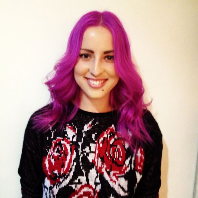 PURPLE HAIR DON'T CARE 