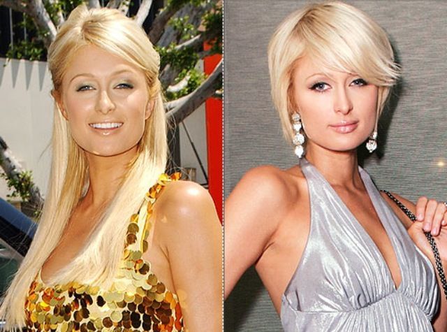 Paris Hilton long to short