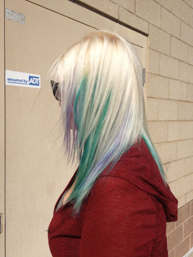 Peacock Dip Dye