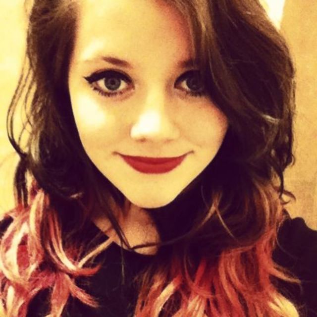Pink dip-dyed curls