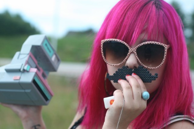 Pink hair