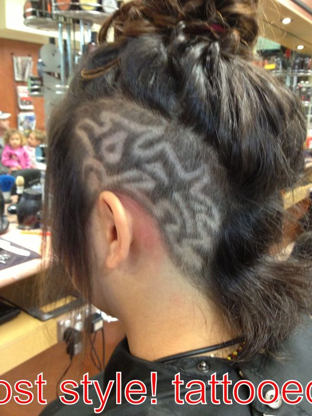 Post tattooed hair style!! RaRa.