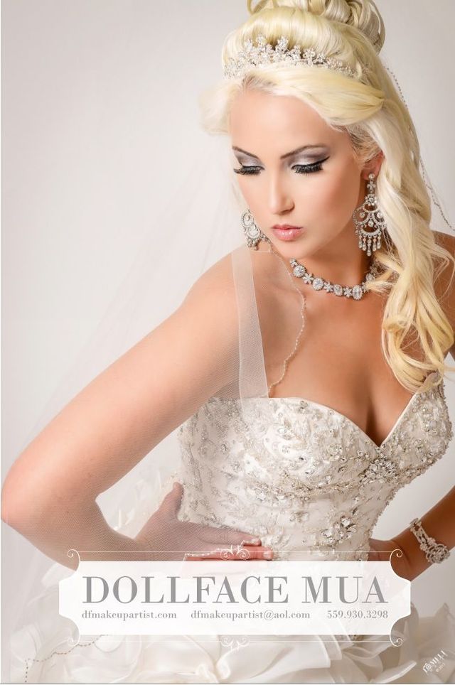 Princess bridal updo