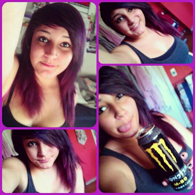 Purple Hair Collage