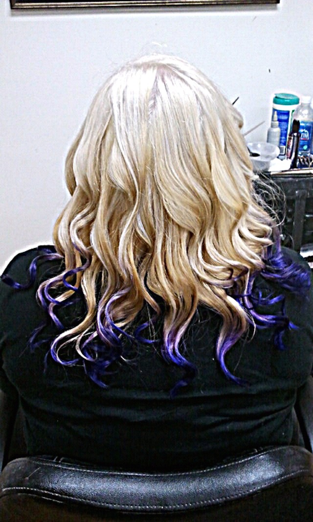 Purple dip dye