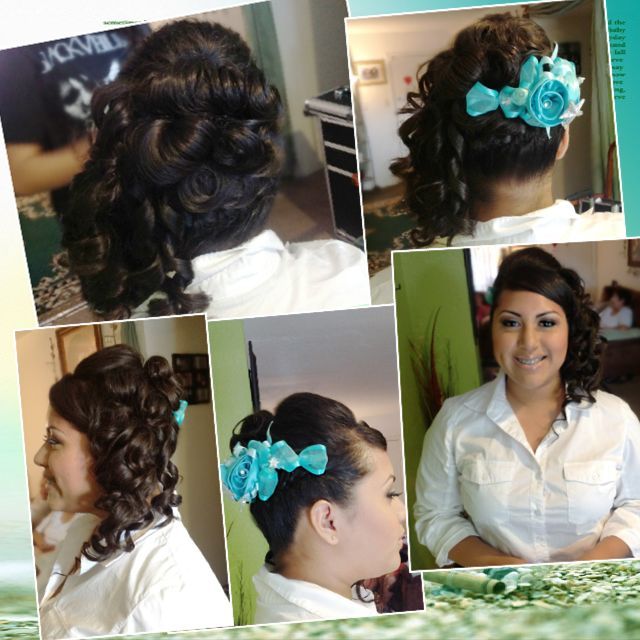 Quinceanera updo