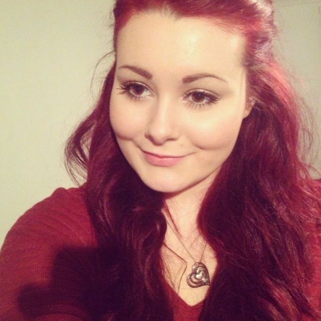 Red hair with extensions 