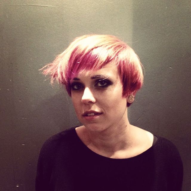 Rhiannon. pink bob. 