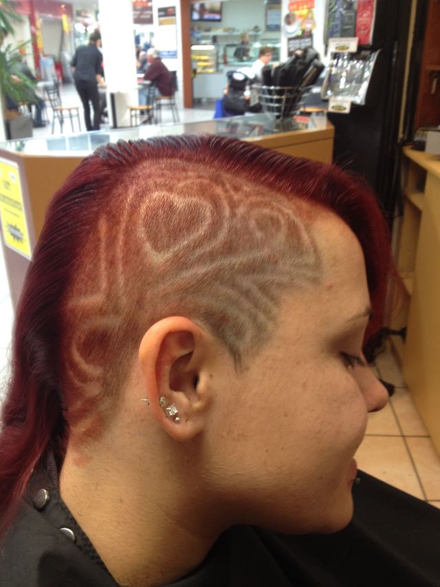 Sam's post cut hair tattoo!