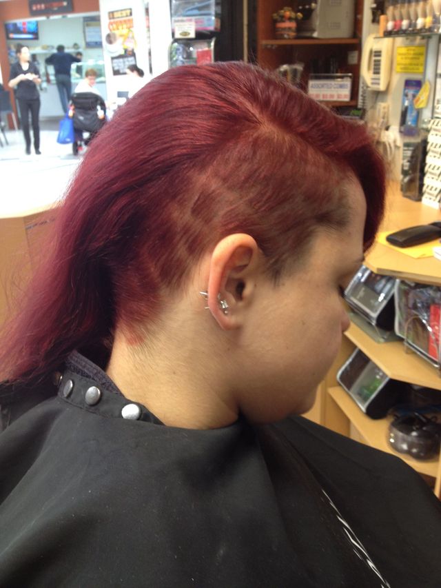 Sam's pre cut tattooed!