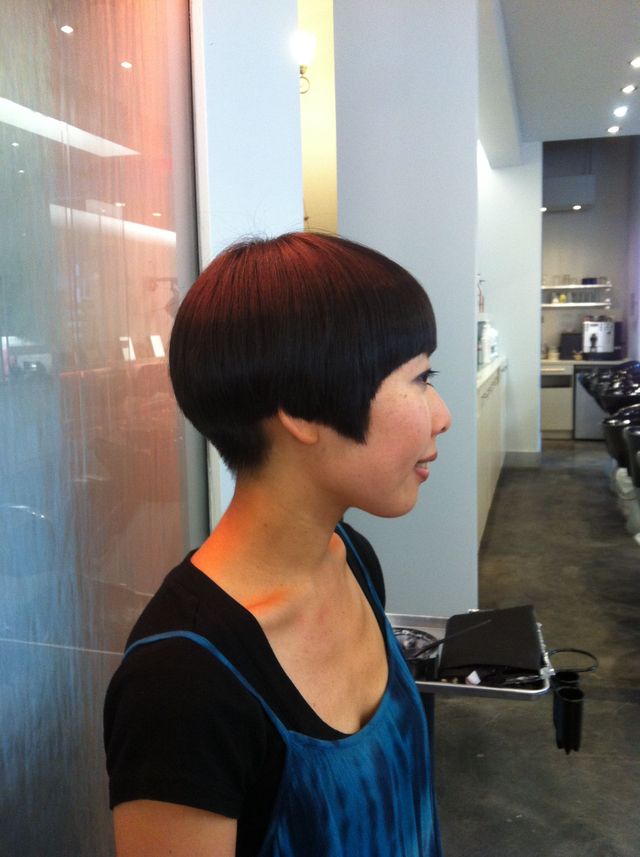 Sassoon inspired bowl cut