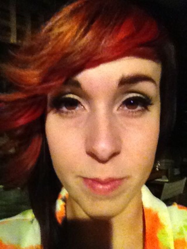 Side swept fringe