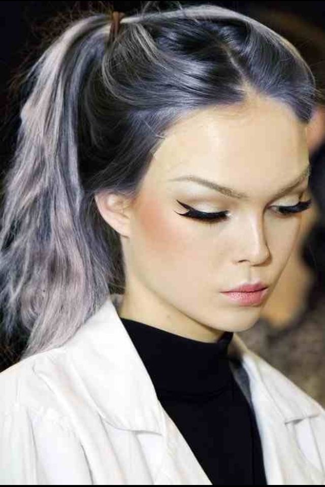 Silver with purple highlights - dream hair