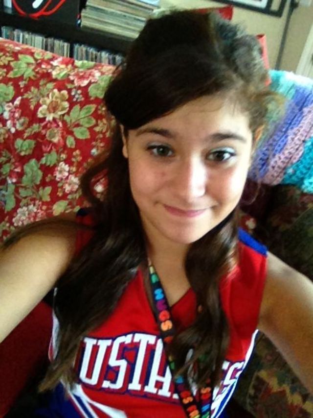 Simple Hair style For Middle School or High School Cheerleaders