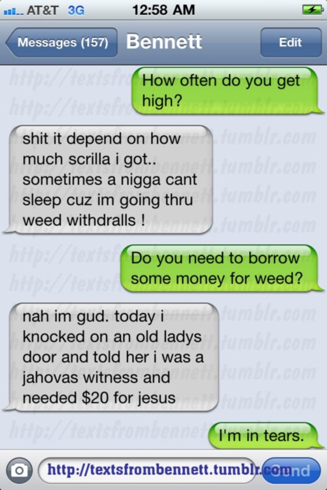 Texts From Bennett Bangstyle.Com