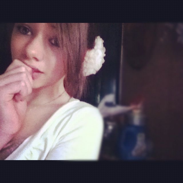 Updo with Flower. 